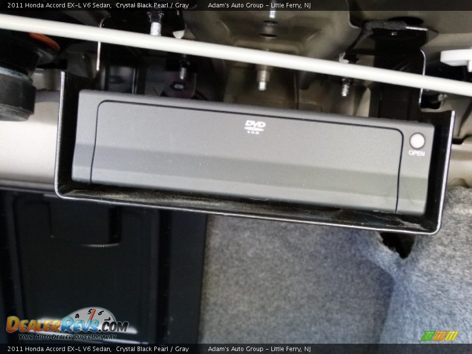 2011 Honda Accord EX-L V6 Sedan Crystal Black Pearl / Gray Photo #34