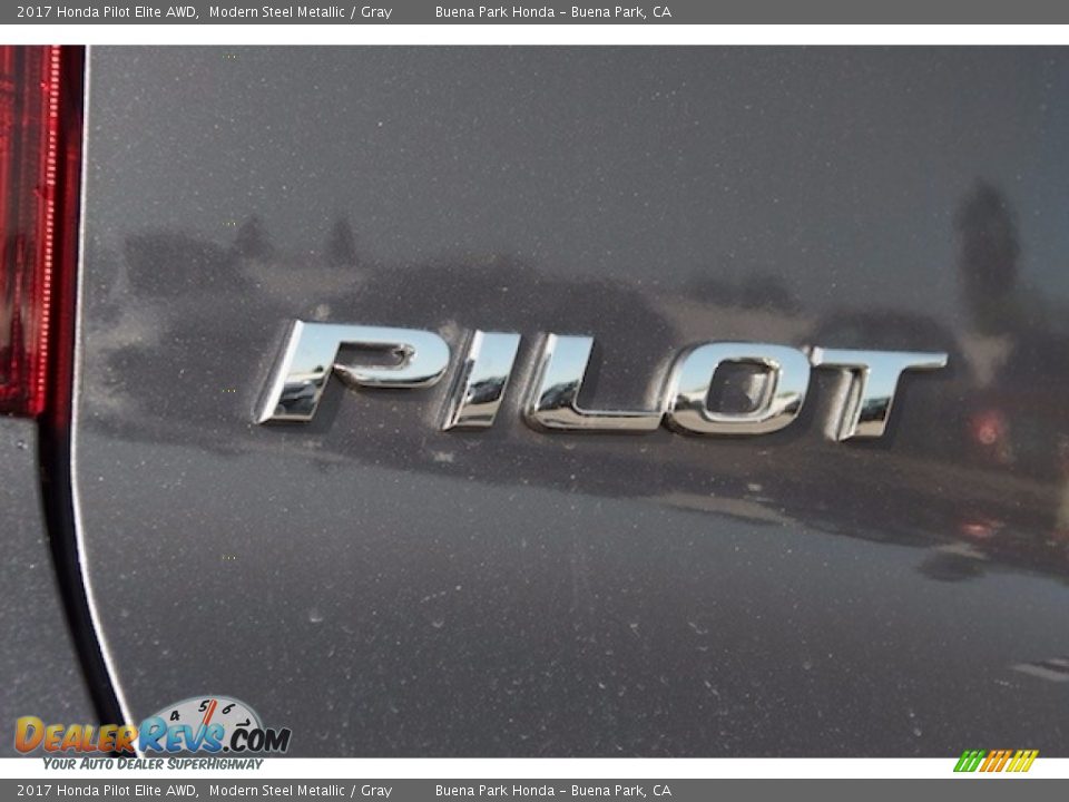 2017 Honda Pilot Elite AWD Modern Steel Metallic / Gray Photo #3