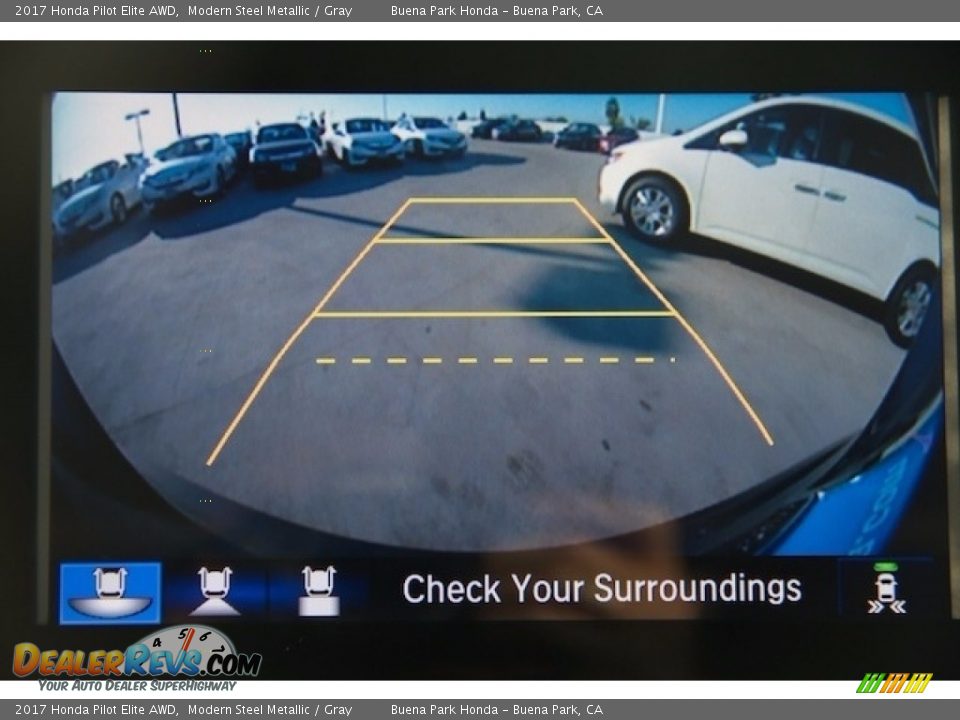 2017 Honda Pilot Elite AWD Modern Steel Metallic / Gray Photo #6