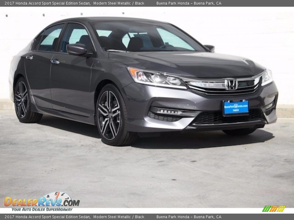 2017 Honda Accord Sport Special Edition Sedan Modern Steel Metallic / Black Photo #1