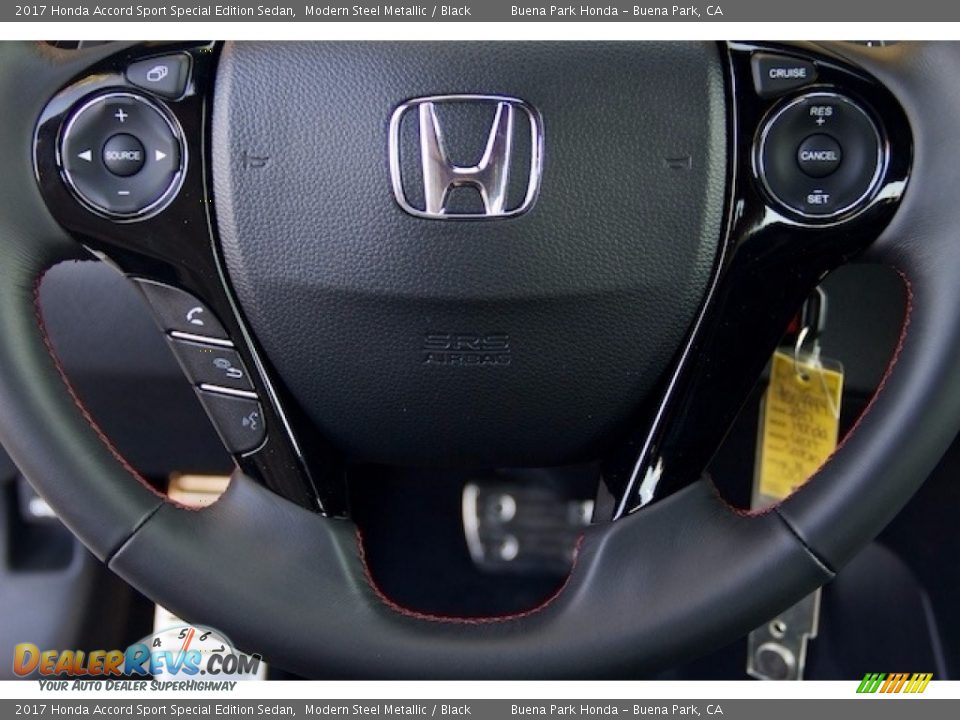 2017 Honda Accord Sport Special Edition Sedan Modern Steel Metallic / Black Photo #9