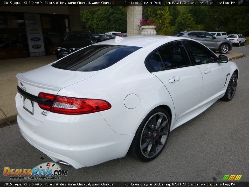 2015 Jaguar XF 3.0 AWD Polaris White / Warm Charcoal/Warm Charcoal Photo #2