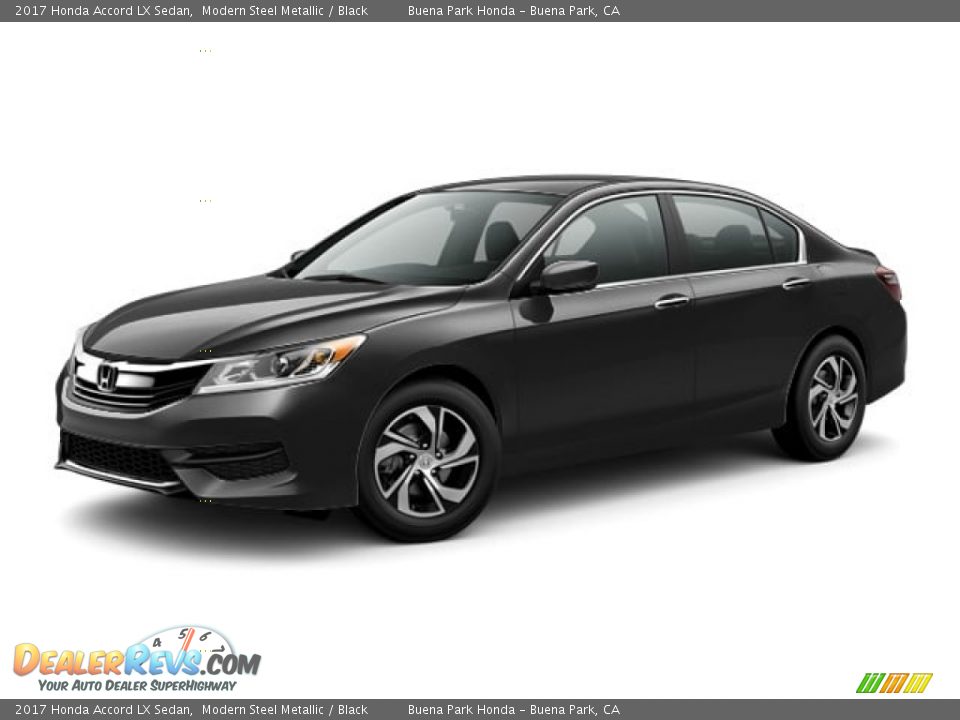 2017 Honda Accord LX Sedan Modern Steel Metallic / Black Photo #17