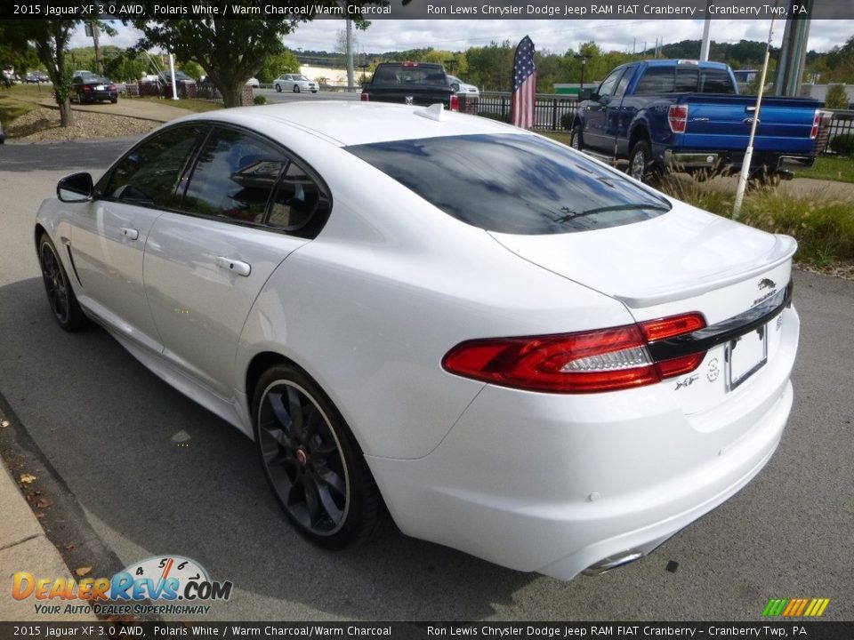 2015 Jaguar XF 3.0 AWD Polaris White / Warm Charcoal/Warm Charcoal Photo #7