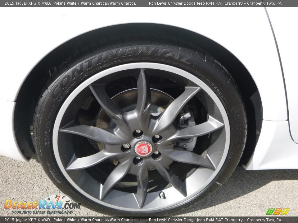 2015 Jaguar XF 3.0 AWD Polaris White / Warm Charcoal/Warm Charcoal Photo #9