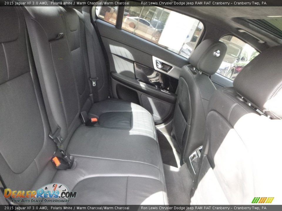 2015 Jaguar XF 3.0 AWD Polaris White / Warm Charcoal/Warm Charcoal Photo #10