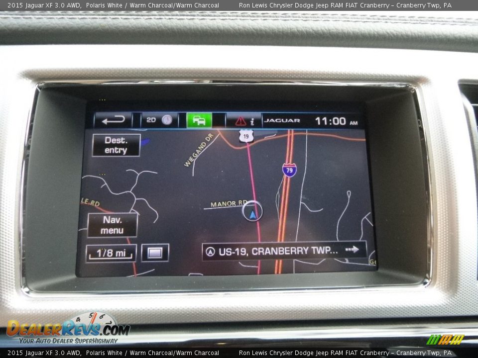 2015 Jaguar XF 3.0 AWD Polaris White / Warm Charcoal/Warm Charcoal Photo #17