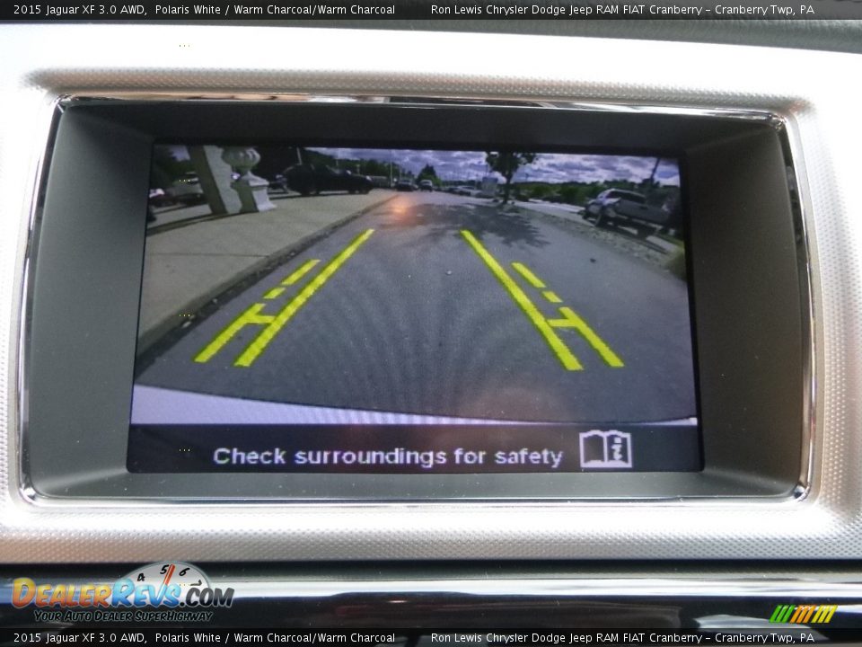 2015 Jaguar XF 3.0 AWD Polaris White / Warm Charcoal/Warm Charcoal Photo #18