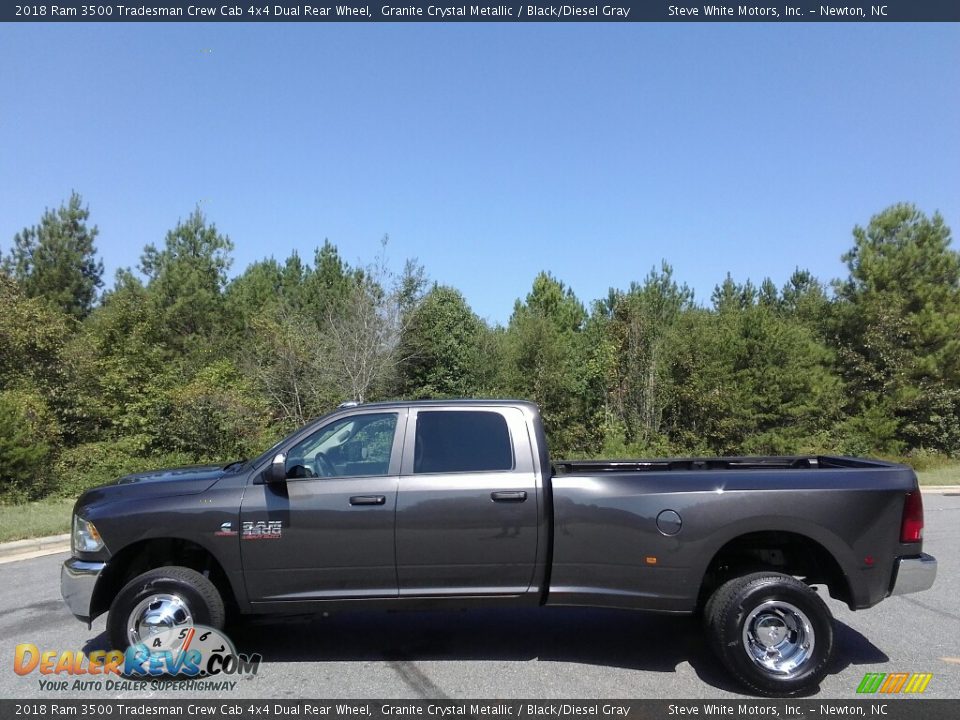 2018 Ram 3500 Tradesman Crew Cab 4x4 Dual Rear Wheel Granite Crystal Metallic / Black/Diesel Gray Photo #1