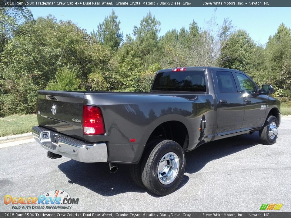 2018 Ram 3500 Tradesman Crew Cab 4x4 Dual Rear Wheel Granite Crystal Metallic / Black/Diesel Gray Photo #6