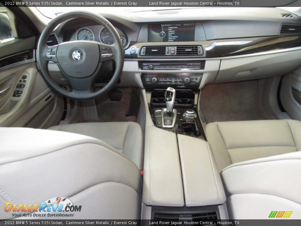 2012 BMW 5 Series 535i Sedan Cashmere Silver Metallic / Everest Gray Photo #4