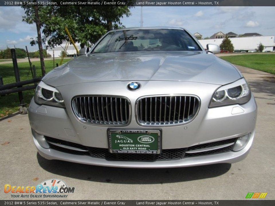 2012 BMW 5 Series 535i Sedan Cashmere Silver Metallic / Everest Gray Photo #9