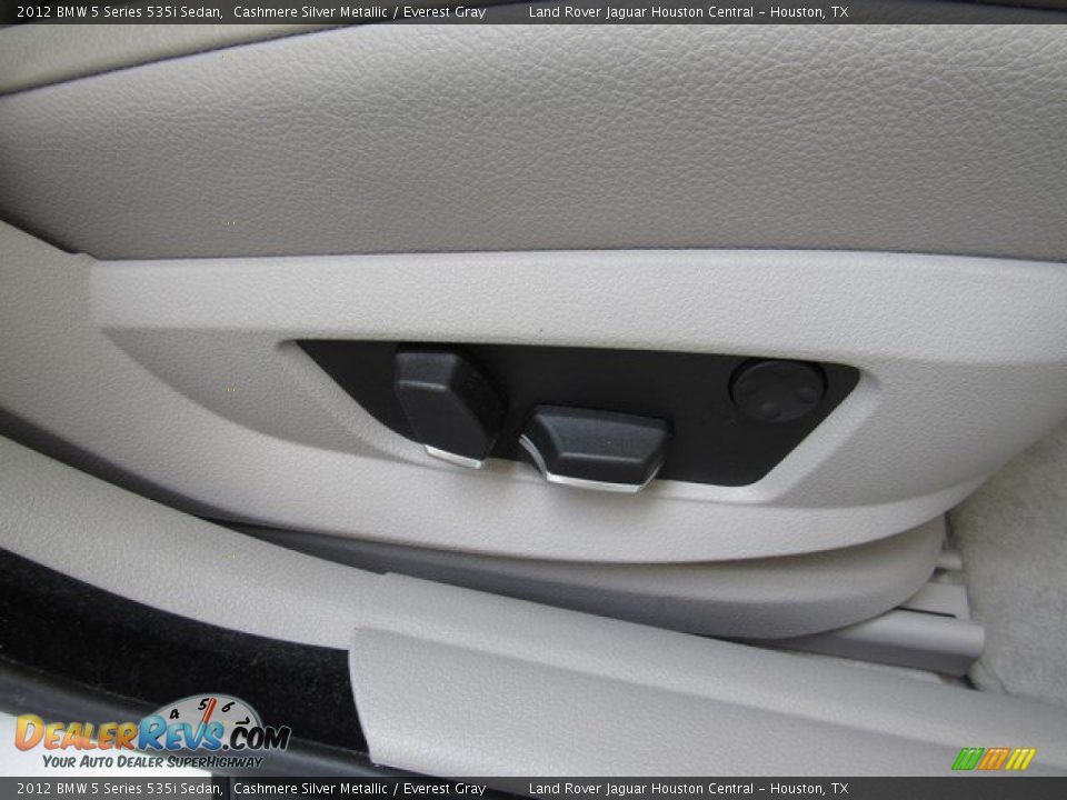 2012 BMW 5 Series 535i Sedan Cashmere Silver Metallic / Everest Gray Photo #20
