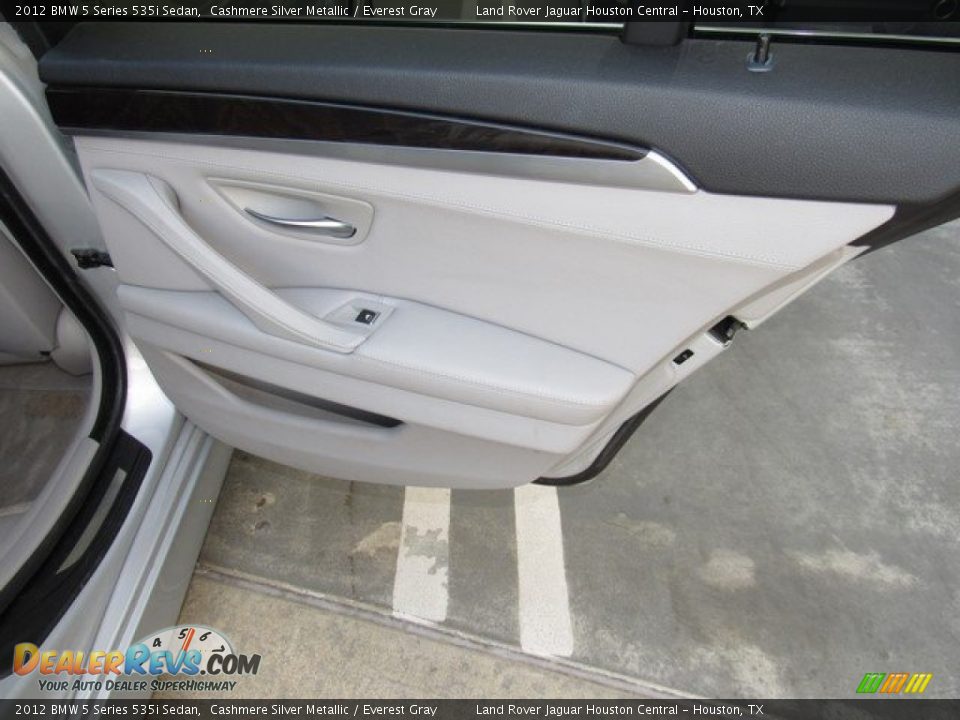 2012 BMW 5 Series 535i Sedan Cashmere Silver Metallic / Everest Gray Photo #22