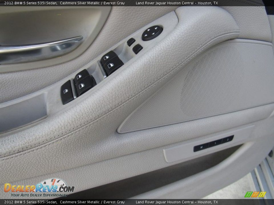 2012 BMW 5 Series 535i Sedan Cashmere Silver Metallic / Everest Gray Photo #25