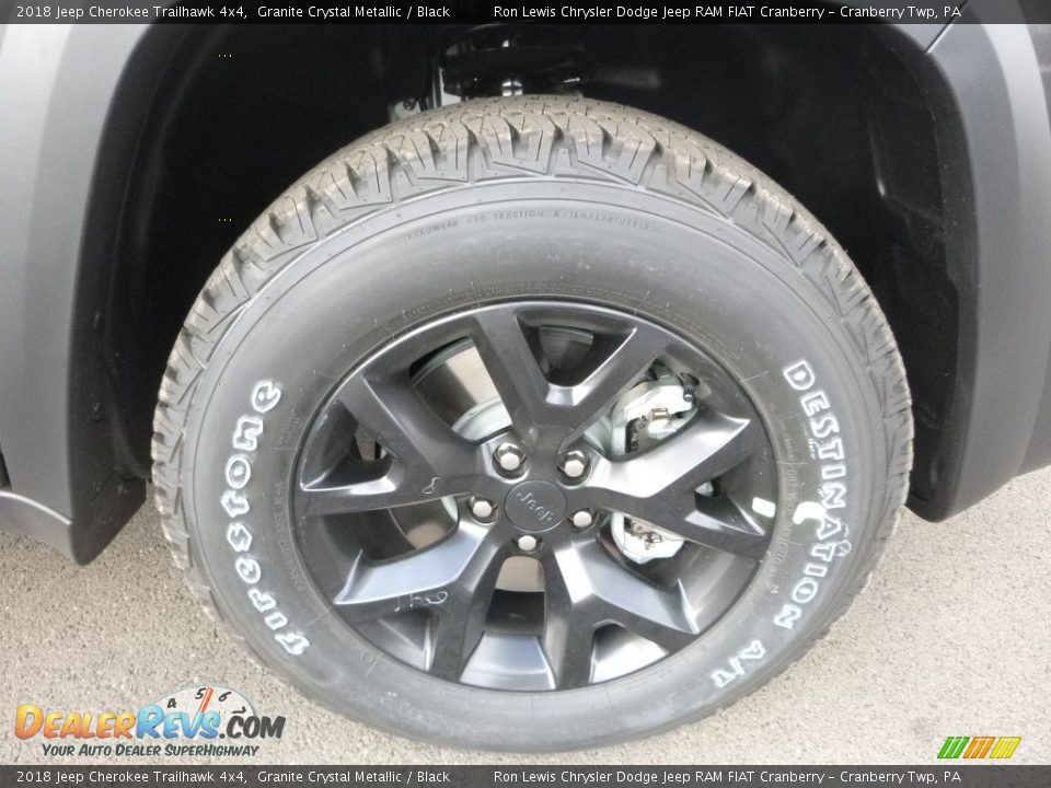 2018 Jeep Cherokee Trailhawk 4x4 Granite Crystal Metallic / Black Photo #9