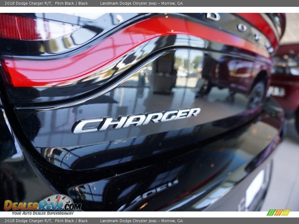 2018 Dodge Charger R/T Pitch Black / Black Photo #16