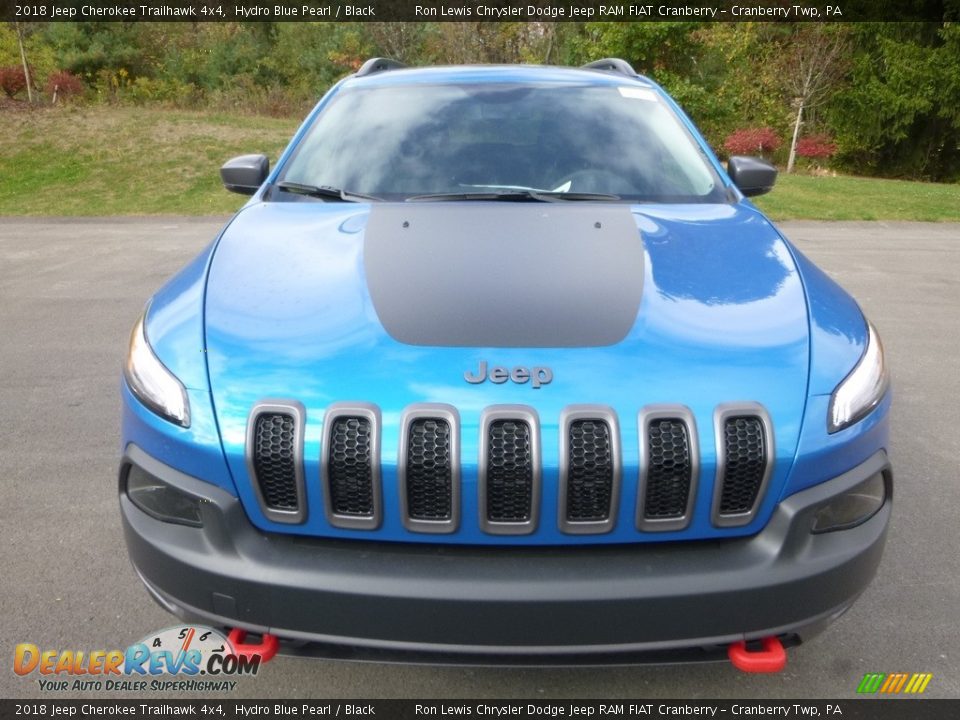 Hydro Blue Pearl 2018 Jeep Cherokee Trailhawk 4x4 Photo #8