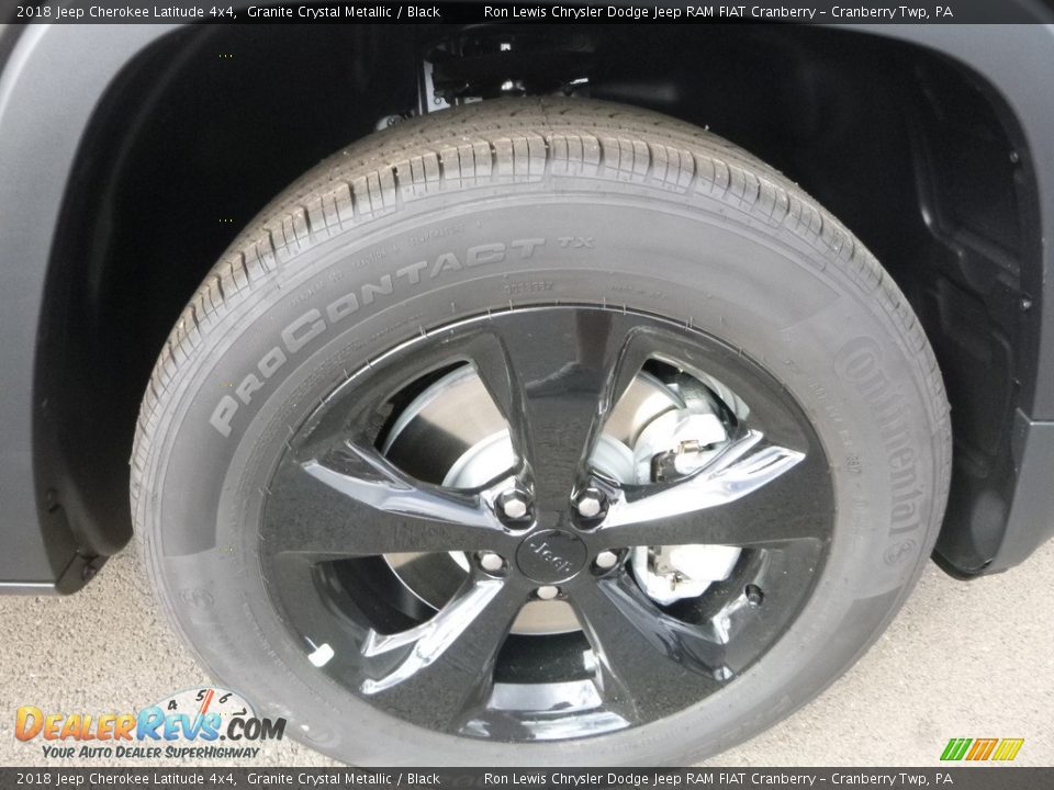 2018 Jeep Cherokee Latitude 4x4 Granite Crystal Metallic / Black Photo #9