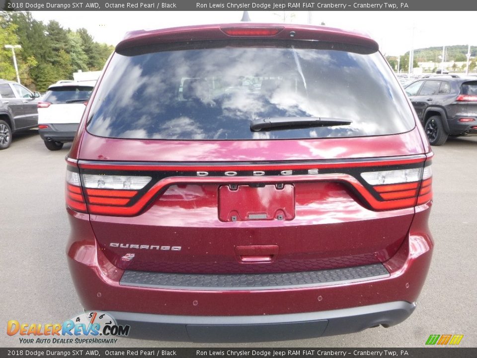 2018 Dodge Durango SXT AWD Octane Red Pearl / Black Photo #4