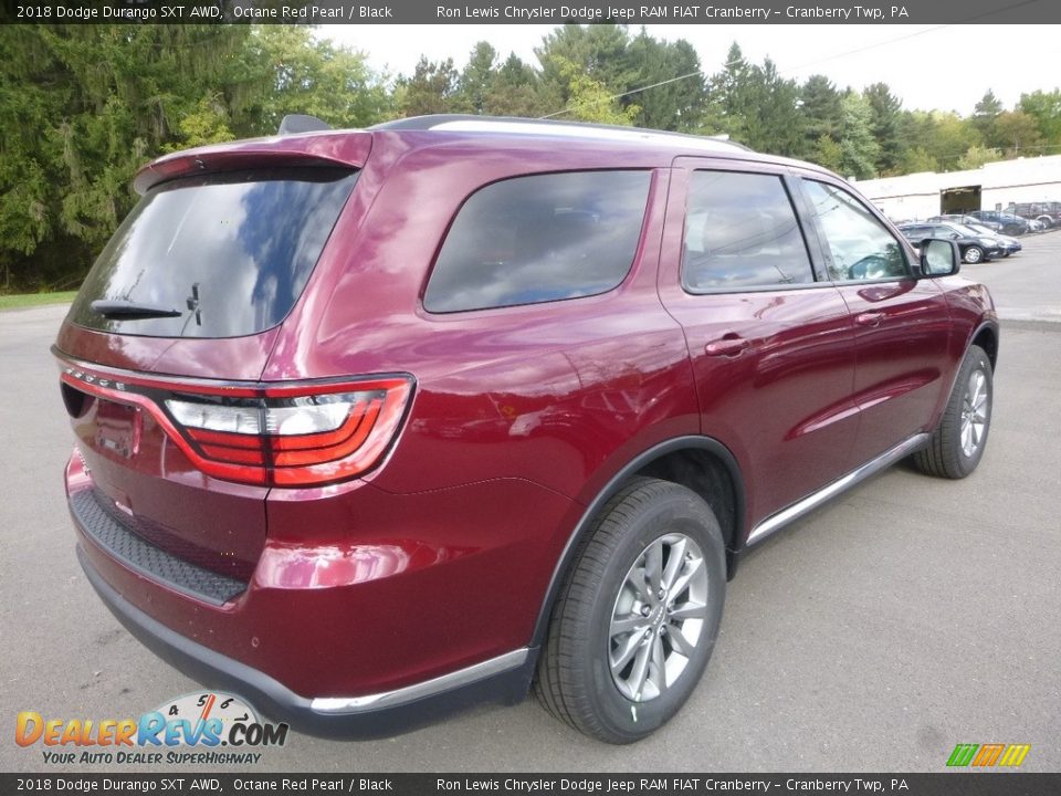 2018 Dodge Durango SXT AWD Octane Red Pearl / Black Photo #5
