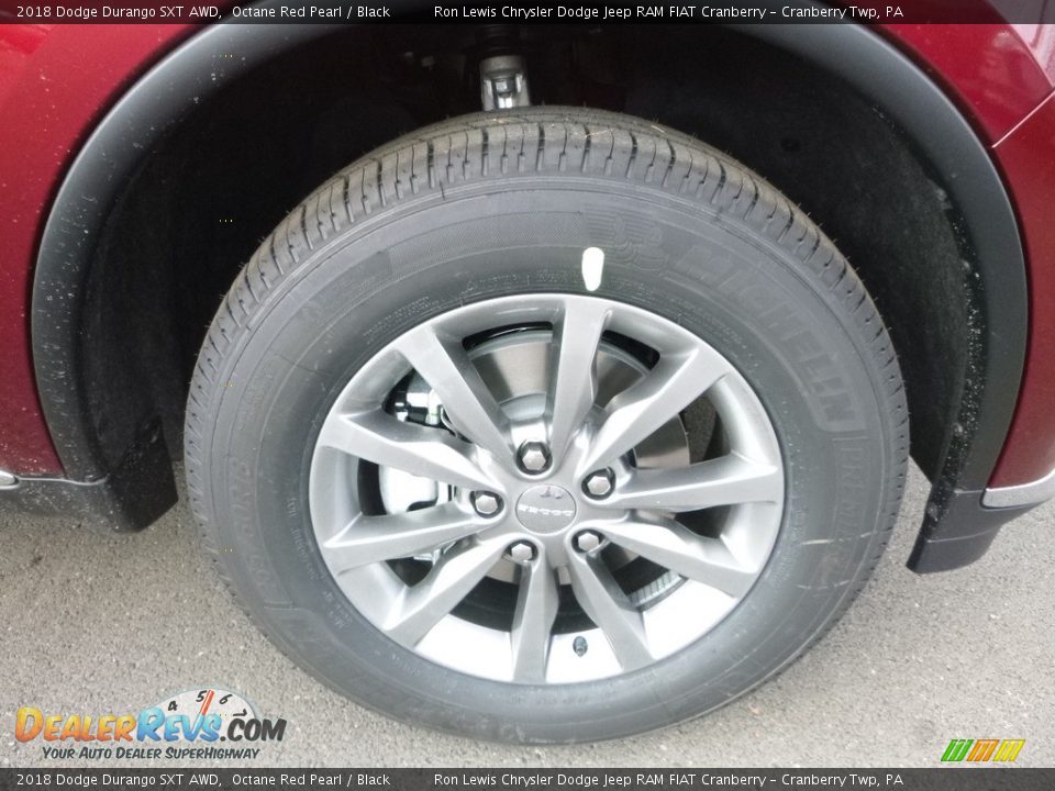2018 Dodge Durango SXT AWD Octane Red Pearl / Black Photo #9