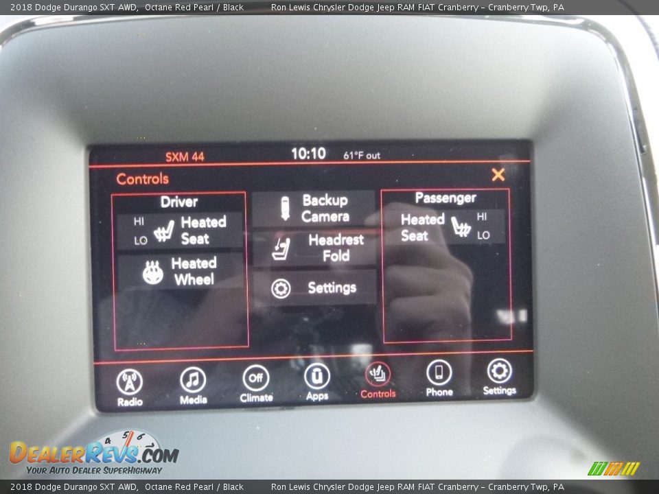 2018 Dodge Durango SXT AWD Octane Red Pearl / Black Photo #18