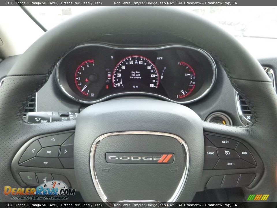 2018 Dodge Durango SXT AWD Octane Red Pearl / Black Photo #20