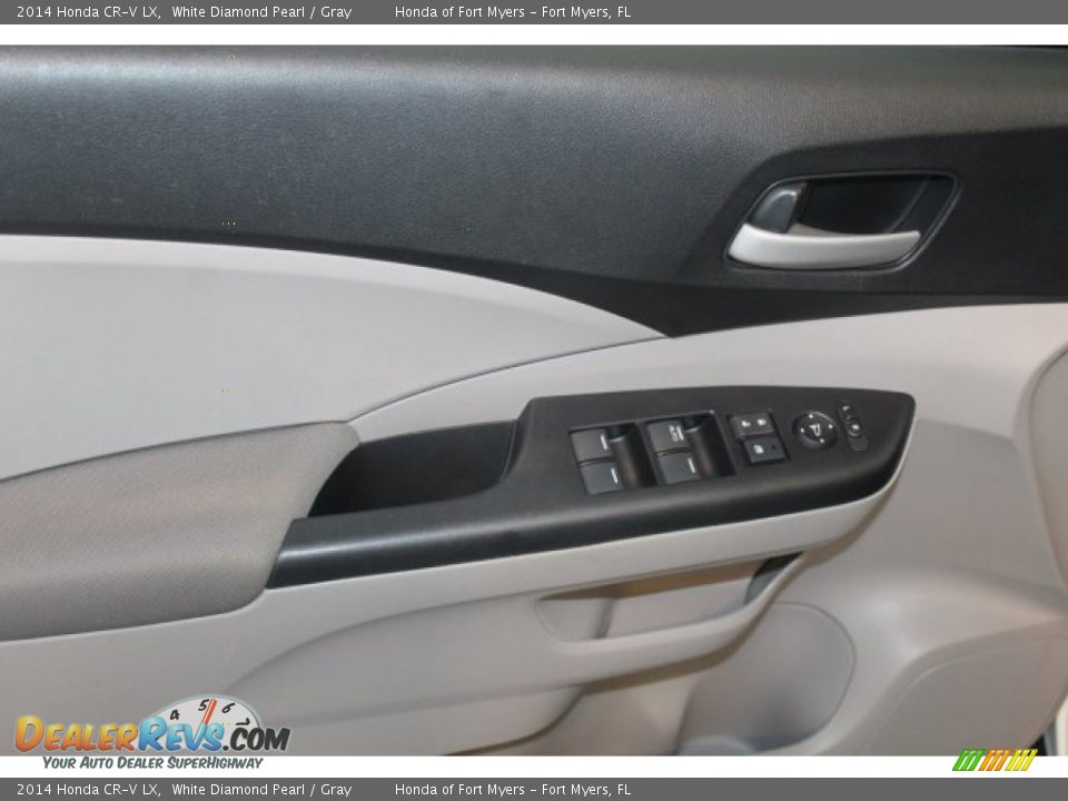 2014 Honda CR-V LX White Diamond Pearl / Gray Photo #9