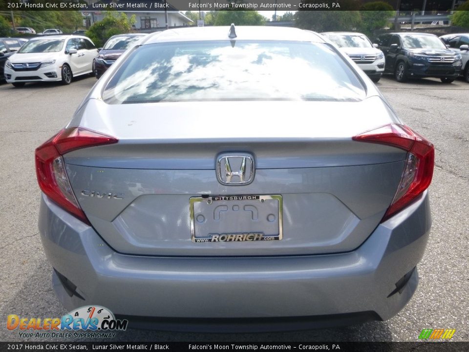 2017 Honda Civic EX Sedan Lunar Silver Metallic / Black Photo #3