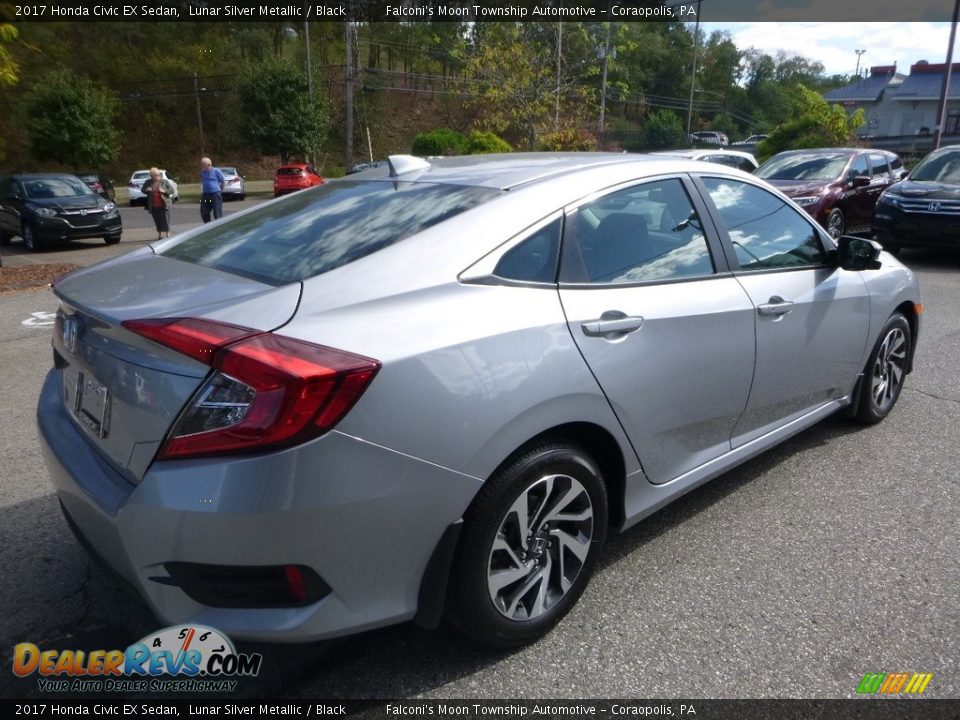 2017 Honda Civic EX Sedan Lunar Silver Metallic / Black Photo #4
