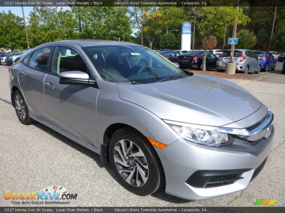 2017 Honda Civic EX Sedan Lunar Silver Metallic / Black Photo #5