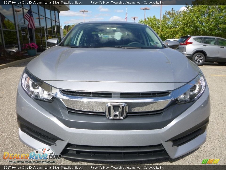 2017 Honda Civic EX Sedan Lunar Silver Metallic / Black Photo #6