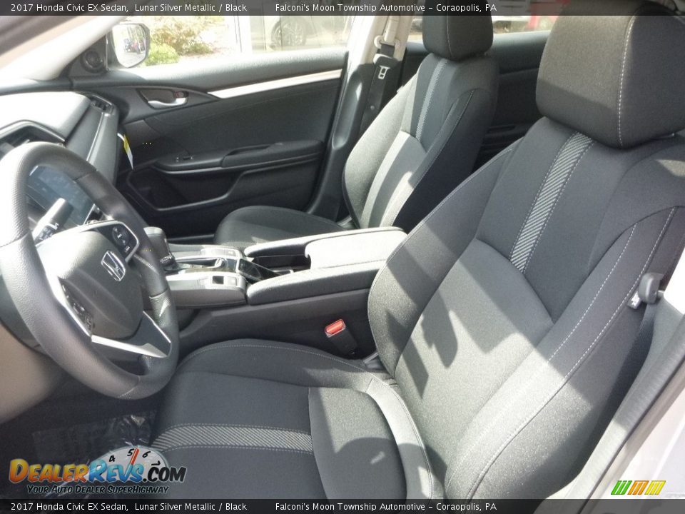 2017 Honda Civic EX Sedan Lunar Silver Metallic / Black Photo #8