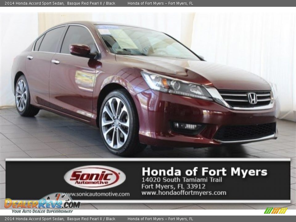 2014 Honda Accord Sport Sedan Basque Red Pearl II / Black Photo #1