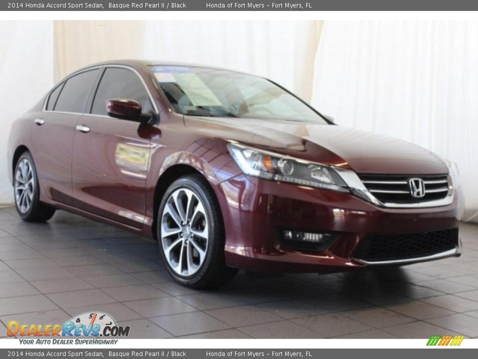 2014 Honda Accord Sport Sedan Basque Red Pearl II / Black Photo #2