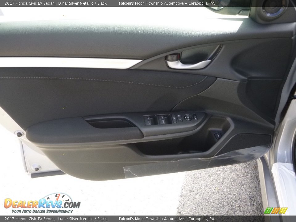 2017 Honda Civic EX Sedan Lunar Silver Metallic / Black Photo #11