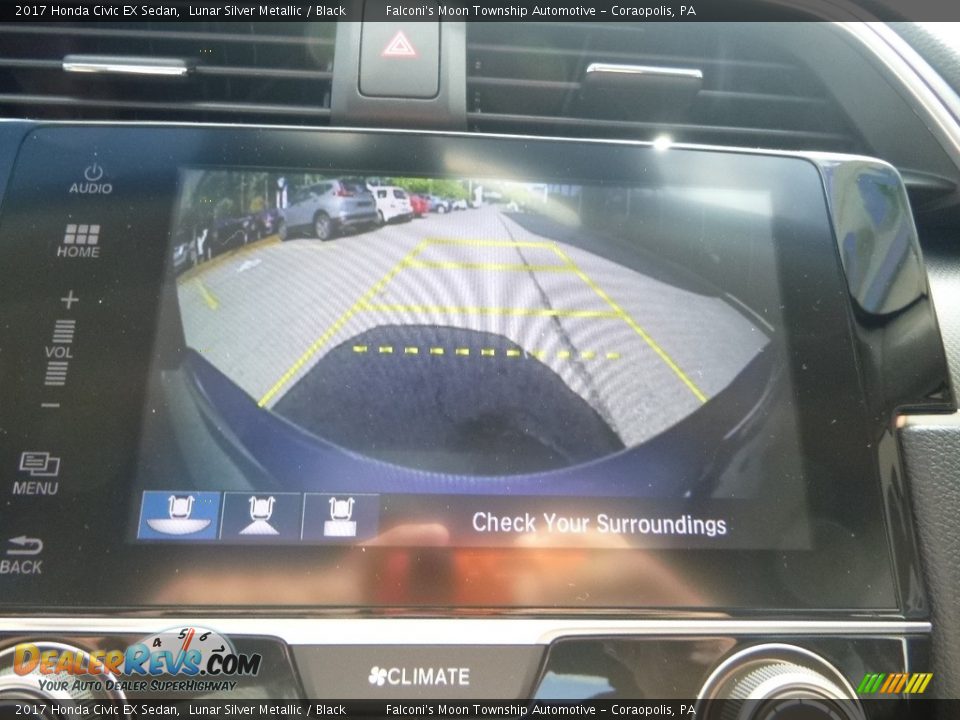 2017 Honda Civic EX Sedan Lunar Silver Metallic / Black Photo #15