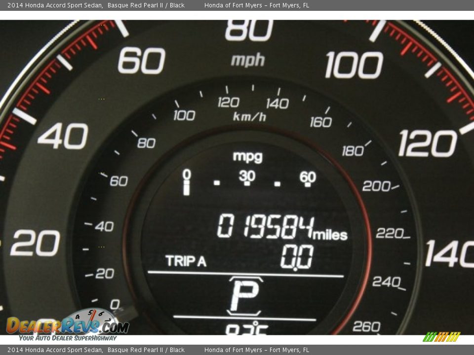 2014 Honda Accord Sport Sedan Basque Red Pearl II / Black Photo #16
