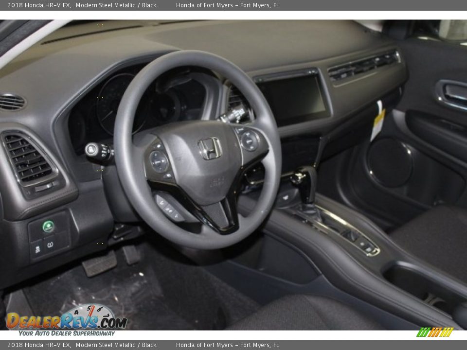 2018 Honda HR-V EX Modern Steel Metallic / Black Photo #12