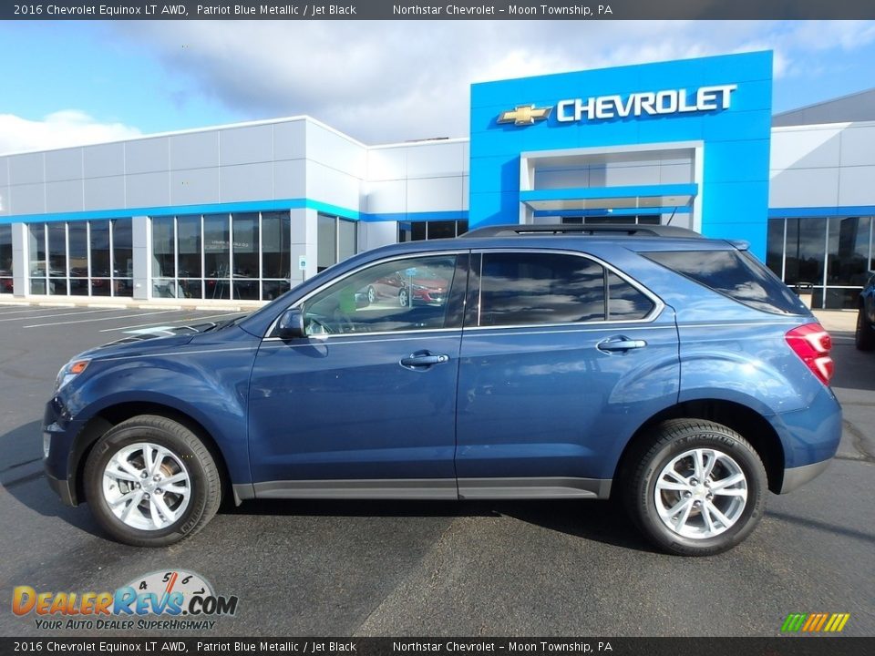 2016 Chevrolet Equinox LT AWD Patriot Blue Metallic / Jet Black Photo #3