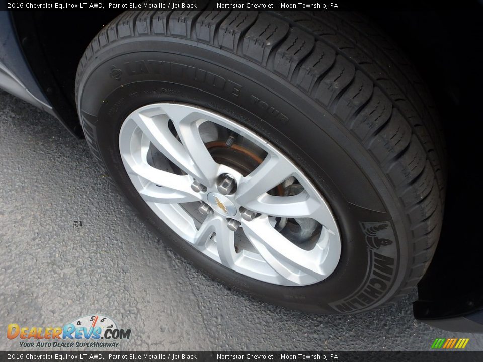 2016 Chevrolet Equinox LT AWD Patriot Blue Metallic / Jet Black Photo #13