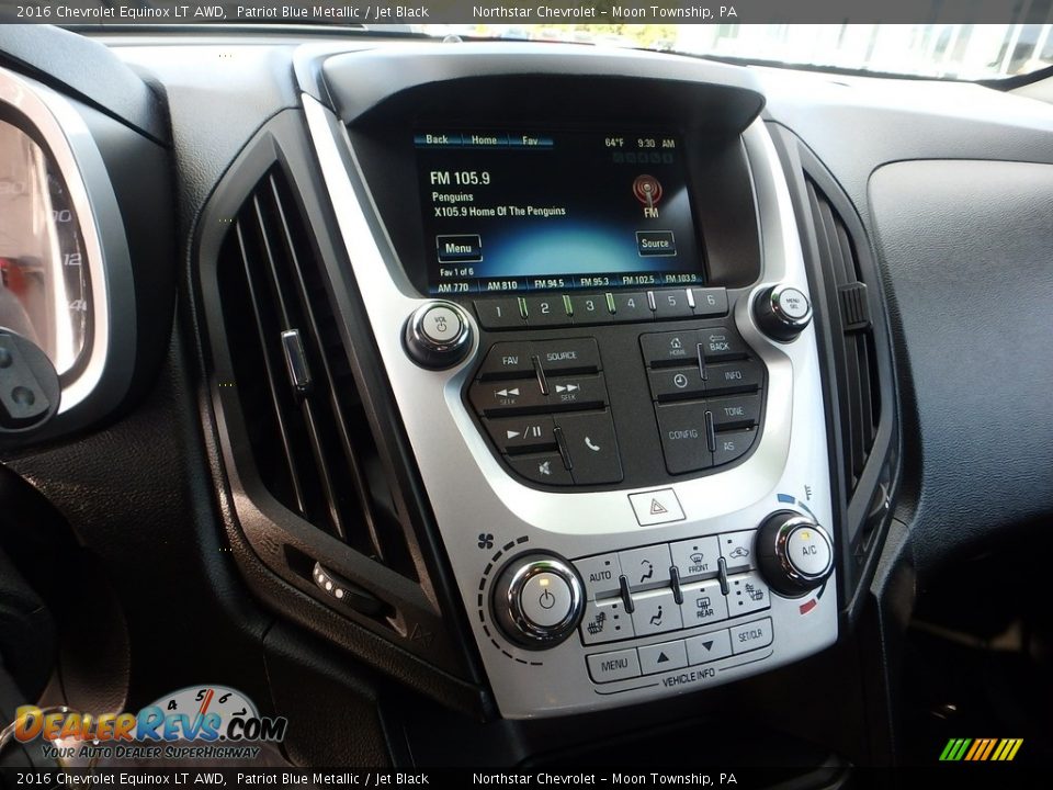 2016 Chevrolet Equinox LT AWD Patriot Blue Metallic / Jet Black Photo #27