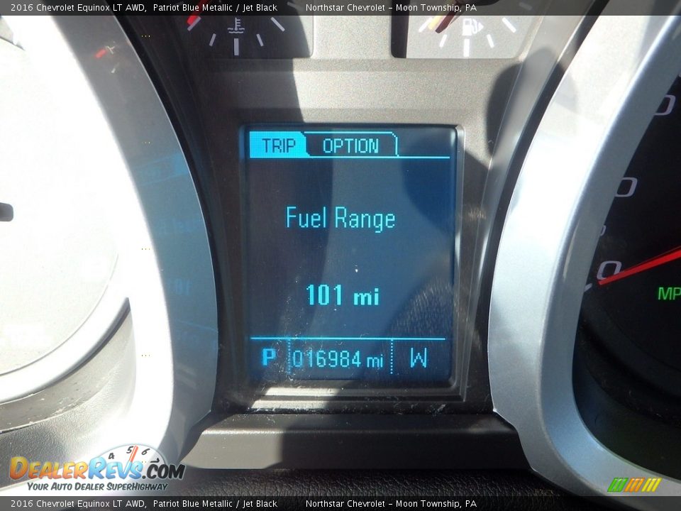 2016 Chevrolet Equinox LT AWD Patriot Blue Metallic / Jet Black Photo #29