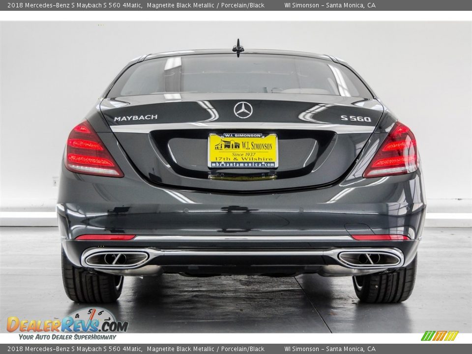 2018 Mercedes-Benz S Maybach S 560 4Matic Magnetite Black Metallic / Porcelain/Black Photo #3