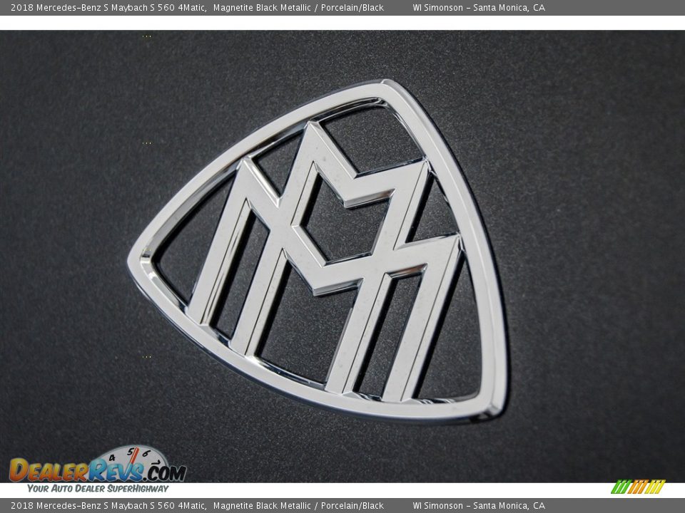 2018 Mercedes-Benz S Maybach S 560 4Matic Magnetite Black Metallic / Porcelain/Black Photo #18