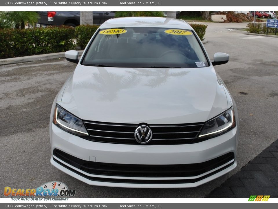 2017 Volkswagen Jetta S Pure White / Black/Palladium Gray Photo #3