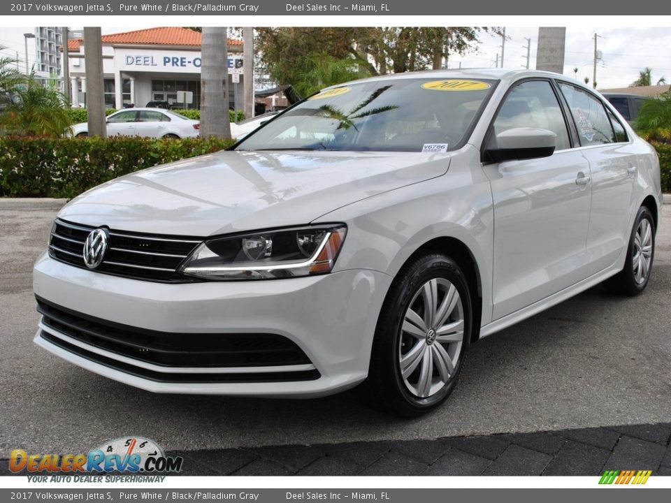 2017 Volkswagen Jetta S Pure White / Black/Palladium Gray Photo #5