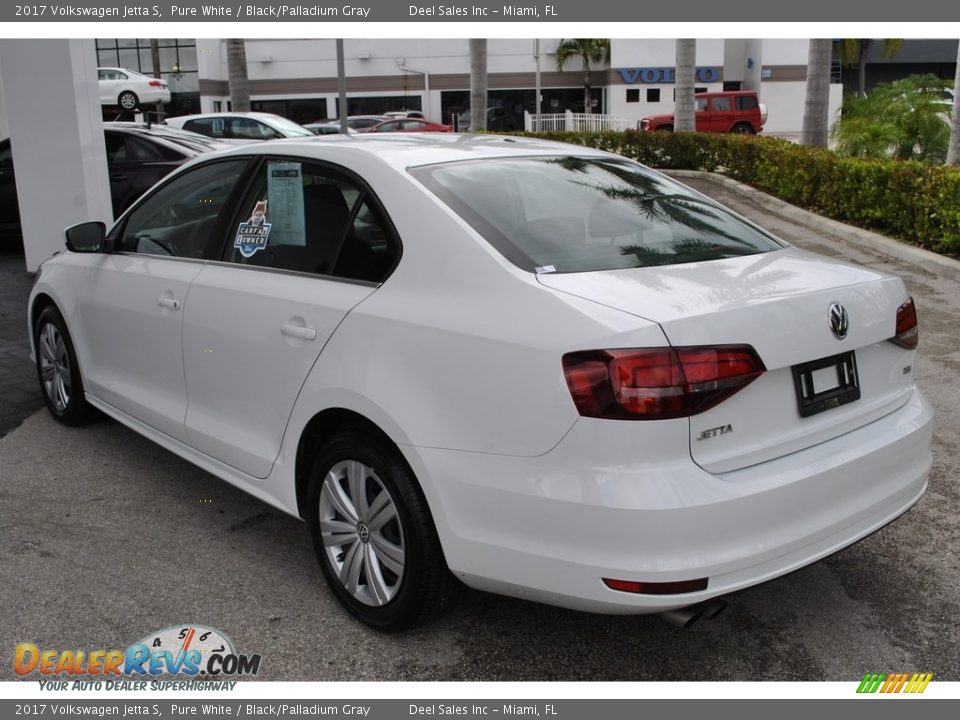 2017 Volkswagen Jetta S Pure White / Black/Palladium Gray Photo #6