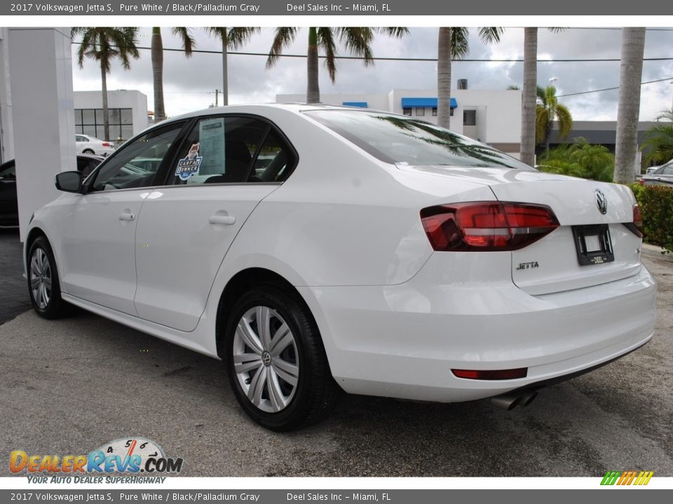 2017 Volkswagen Jetta S Pure White / Black/Palladium Gray Photo #7